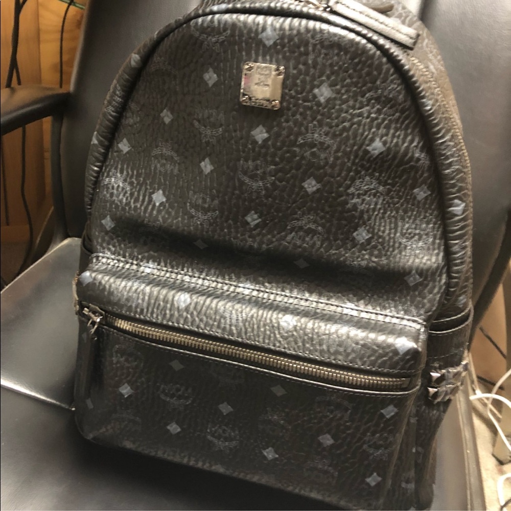 Mcm black backpack